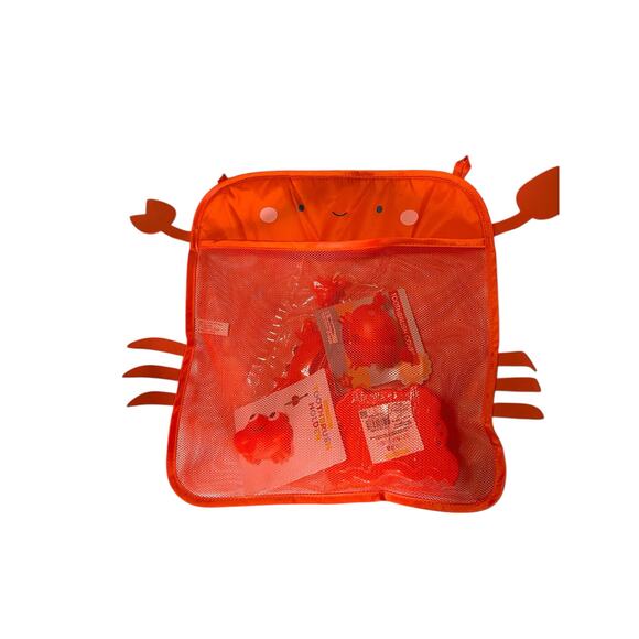 Kids Bathroom Set Red Crab Dish Soap, Toothbrush Holder, Cover ,Tube Squeezer - Picture 4 of 4